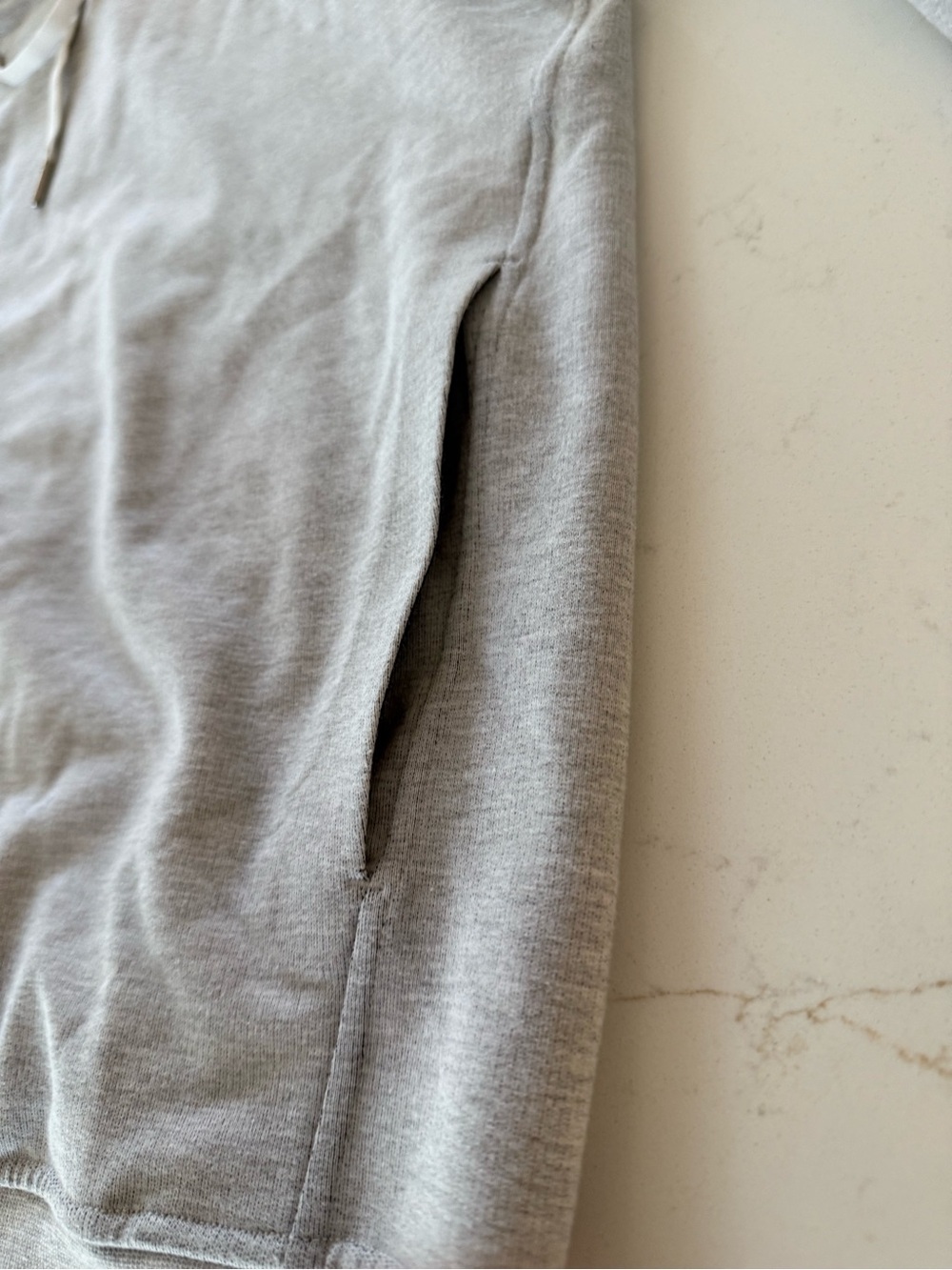 lululemon athletica Light Gray Hoodie with Black Lining - Picture 7 of 8